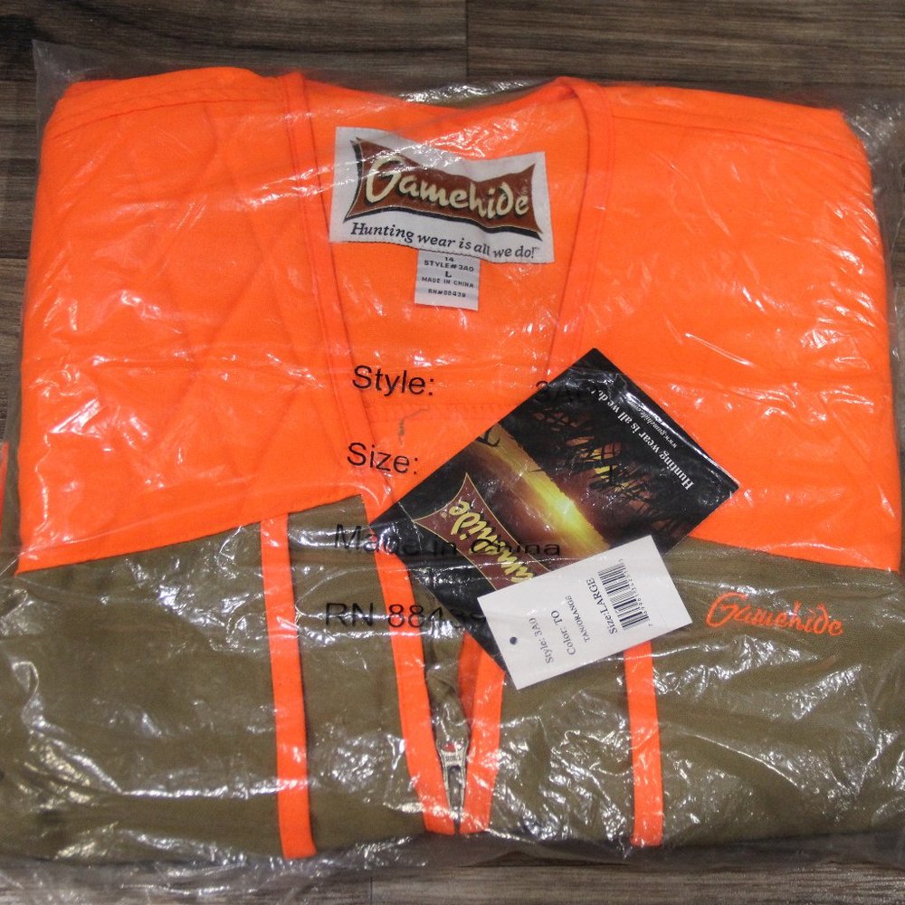 Gamehide Upland Pheasant Vest Marsh Brown/Orange  Adult Large